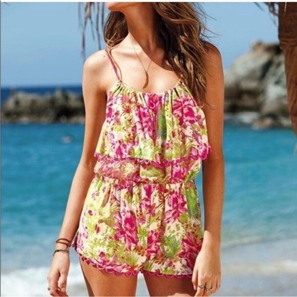 Victoria's Secret Shorts Romper - Picture 1 of 7